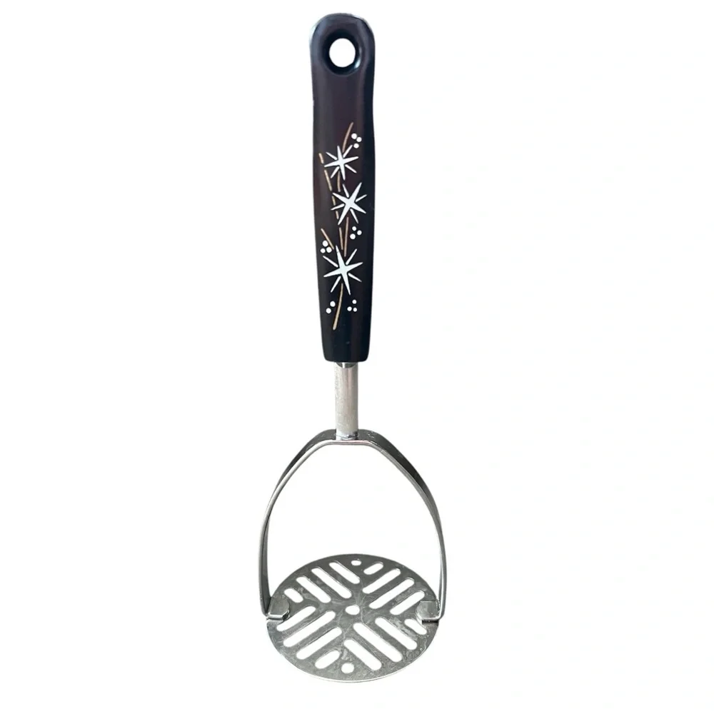 Vintage Ekco Black Starburst Potato Masher